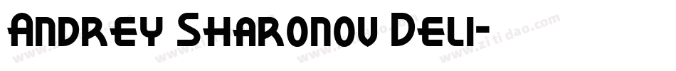 Andrey Sharonov Deli字体转换